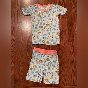 Little Sleepies Pool Party Short Sleeve Pajama Set Size 5/6